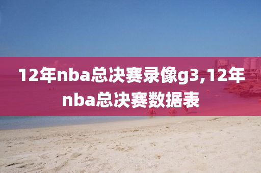 12年nba总决赛录像g3,12年nba总决赛数据表